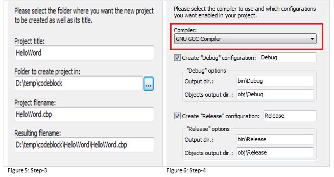 project name along with its directory